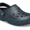 Crocs (WMNS) Klasické třpytivé černé lemované dřeváky „Starry Skies“ 205842-9BD