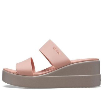 Crocs (WMNS) Lehké bledě růžové sandály Brooklyn 206219-6RL