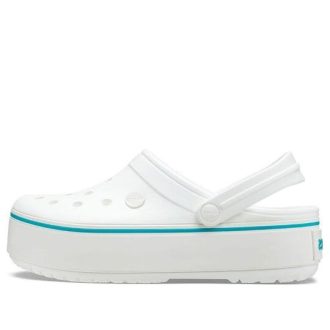 Crocs (WMNS) Lehké útulné venkovní plážové sandály bílé modré „bílá modrá“ 205434-1E0
