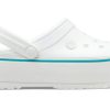 Crocs (WMNS) Lehké útulné venkovní plážové sandály bílé modré „bílá modrá“ 205434-1E0