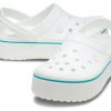 Crocs (WMNS) Lehké útulné venkovní plážové sandály bílé modré „bílá modrá“ 205434-1E0