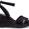 Crocs (WMNS) Leigh II Cross Strap kotníkové sandály na klínu „Černá“ 204950-060