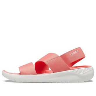 Crocs (WMNS) LiteRide Minimalistické neformální sportovní oranžové sandály 206081-6SL