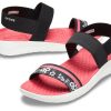Crocs (WMNS) LiteRide vzor Outdoor Open Toe Black Red Sandals „Black Red“ 205868-066