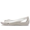 Crocs (WMNS) Minimalistické ležérní ploché bílé sandály 206106-018
