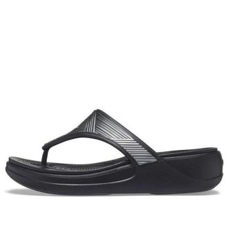 Crocs (WMNS) Monterey metalické stylové černé pantofle 206850-001