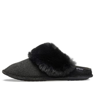 Crocs (WMNS) Mule kožešinové pantofle „Černé“ 205394-001
