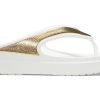 Crocs (WMNS) Pantofle z bílého zlata s tlustou podrážkou „Bílé zlato“ 206919-100