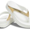 Crocs (WMNS) Pantofle z bílého zlata s tlustou podrážkou „Bílé zlato“ 206919-100