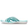 Crocs (WMNS) Pletené žabky Modrá Bílá 205728-4DY