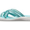 Crocs (WMNS) Pletené žabky Modrá Bílá 205728-4DY