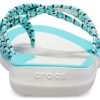Crocs (WMNS) Pletené žabky Modrá Bílá 205728-4DY