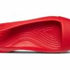 Crocs (WMNS) ploché červené sandály 202811-8C1