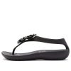 Crocs (WMNS) prodyšné útulné lehké černé sandály 205600-060