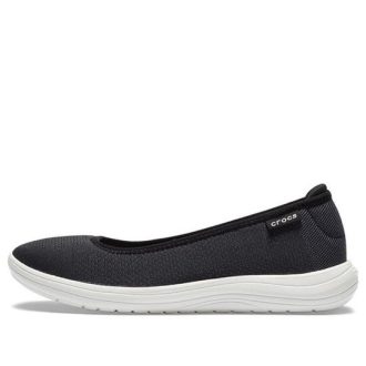 Crocs (WMNS) Reviva Cosy Breathable Low Tops Athleisure Neformální sportovní obuv Černá Bílá 205880-066