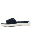 Crocs (WMNS) Reviva lehké útulné ploché ležérní tmavě modré pantofle 205474-462
