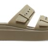Crocs (WMNS) Sandály na nízkém klínu Brooklyn „Béžová“ 207431-260