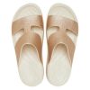 Crocs (WMNS) Sandály s páskem H-Strap na platformě „White Brown“ 209667-160