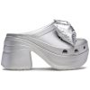 Crocs (WMNS) Siren Metallic Bow Clogs „Silver“ 210050-0P1