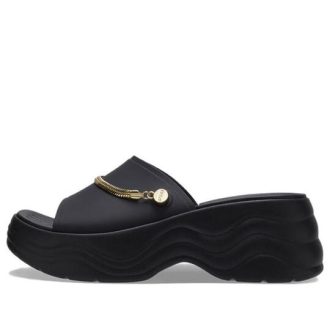 Crocs (WMNS) Skyline Shimmer Slides „Black Gold“ 208582-072