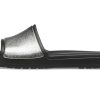 Crocs (WMNS) Sloane Shine Low Slide Ploché Casual Black Silver Pantofle „Black Silver“ 206921-001