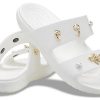 Crocs (WMNS) Soft Sole Pohodlné venkovní sportovní pantofle s plochým podpatkem Bílá 207387-103