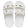 Crocs (WMNS) Soft Sole Pohodlné venkovní sportovní pantofle s plochým podpatkem Bílá 207387-103