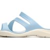 Crocs (WMNS) Sportovní pantofle s plochým podpatkem modré 203998-4JQ