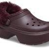 Crocs (WMNS) Stomp Lined Clogs „Dark Cherry“ 208546-6WD