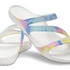 Crocs (WMNS) Swiftwater Crocs Casual Multi-Color Tie Dye Sandals „White“ 206894-928