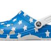 Crocs (WMNS) USA vzorový tisk Lehké útulné sandály Modrá Červená 205974-94S