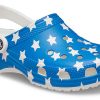 Crocs (WMNS) USA vzorový tisk Lehké útulné sandály Modrá Červená 205974-94S