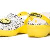 Crocs (WMNS) x Smiley World Charm Classic platformové dřeváky „Yellow White“ 207980-94S