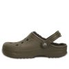 Crocs zimní lemované dřeváky „Ořechové espresso“ 203766-23J