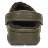 Crocs zimní lemované dřeváky „Ořechové espresso“ 203766-23J