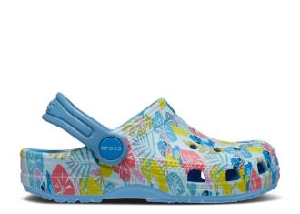 Disney x Classic Clog Toddler „Stitch Hawaiian Print“