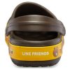 Hnědé unisex sandály Crocs x Line Friends Beach 205791-206