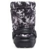 Klasické boty Crocs s podšívkou Neo Puff Tie Dye Boots „Black White“ 207328-001