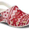 Klasický sváteční svetr Crocs (WMNS) s grafikou „Červená bílá“ 209237-90H