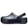 Kovové dřeváky Crocs Crocband Platform „Black“ 205912-002