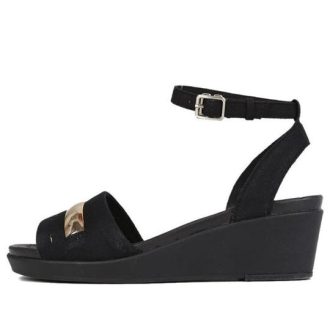 Kovové kávové sandály Crocs (WMNS) „Gold Black“ 205800-98A