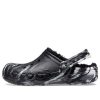 Mramorované dřeváky Crocs Baya „Black Silver“ 208333-0C4
