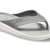 Plážové šedé pantofle Crocs LiteRide 205182-06J