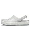 Plážové šedé sandály Crocs Crocband Logo Mania 205914-00J