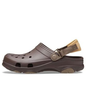 Plážové kávové sandály Crocs 206340-206