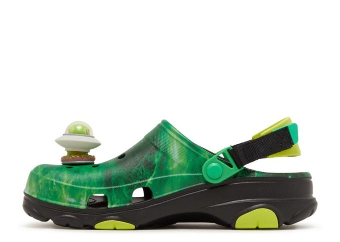 Ron English x All-Terrain Clog „Area 54 – Green Galaxy“