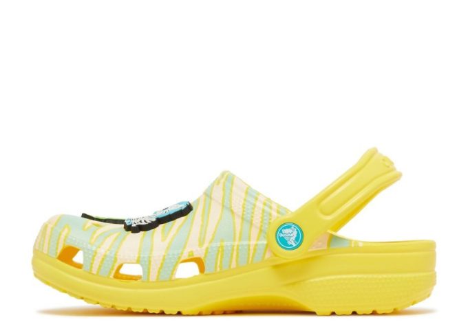 Ron English x Classic Clog Kids „Party Animals – Zebra Lemon“