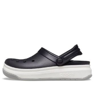 Sandály Crocsband Full Force Thick Sole Black White Unisex 206122-066