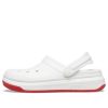 Sandály Crocsband Full Force Thick Sole White Red Unisex 206122-100