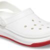 Sandály Crocsband Full Force Thick Sole White Red Unisex 206122-100